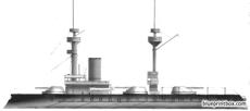 mnf amiral baudin 1888 battleship