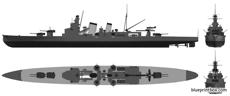 ijn aoba 1940 heavy cruiser