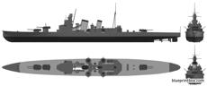ijn aoba 1943 heavy cruiser