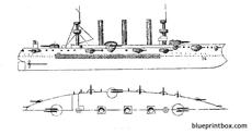 uss acr 3 brooklyn 1898 armoured cruiser