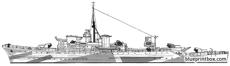 hms brissenden 1944 destroyer escort